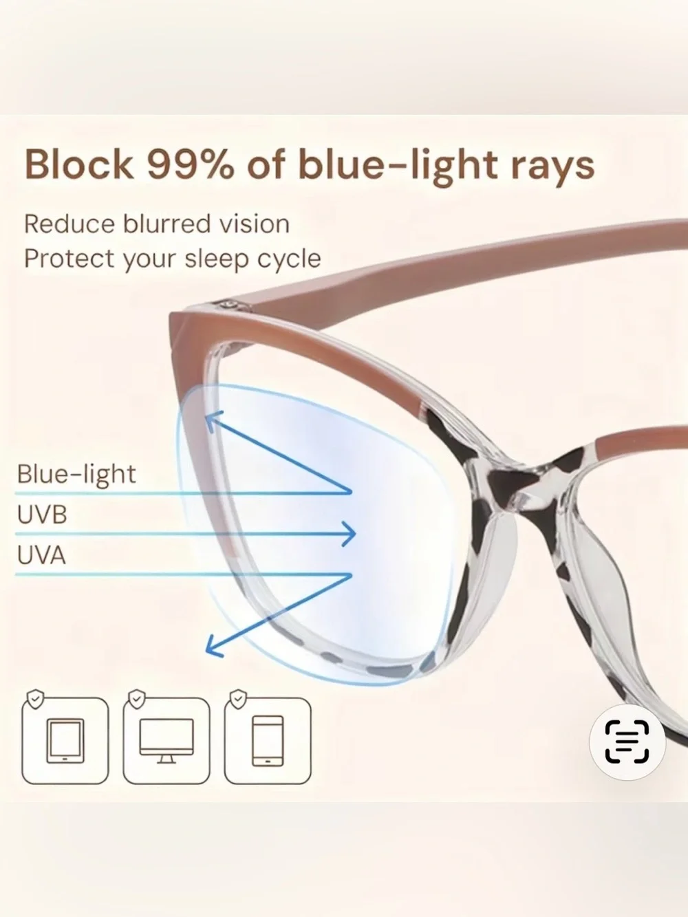 New! Trendy Raspberry Pink Gradient Two Toned Blue Light Blocking Glasses